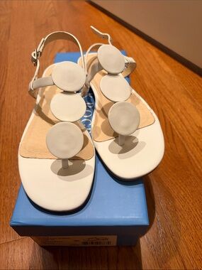 Jack Rogers Worth Sandal in White Leather